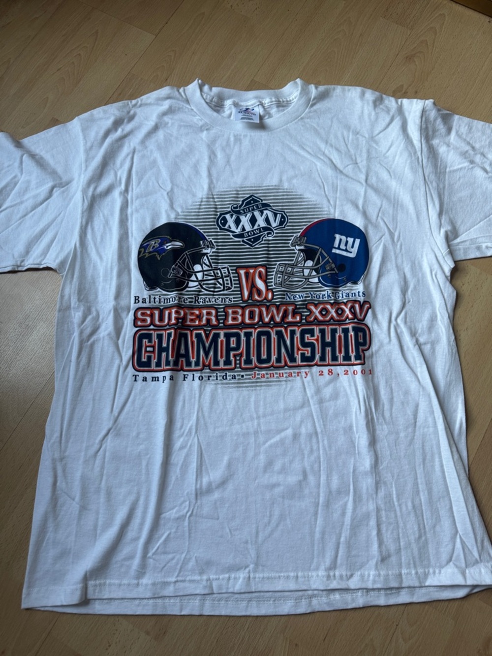 Vintage Ravens vs Giants Super Bowl t-Shirt size XL